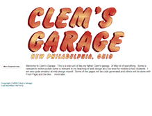 Tablet Screenshot of clems-garage.com